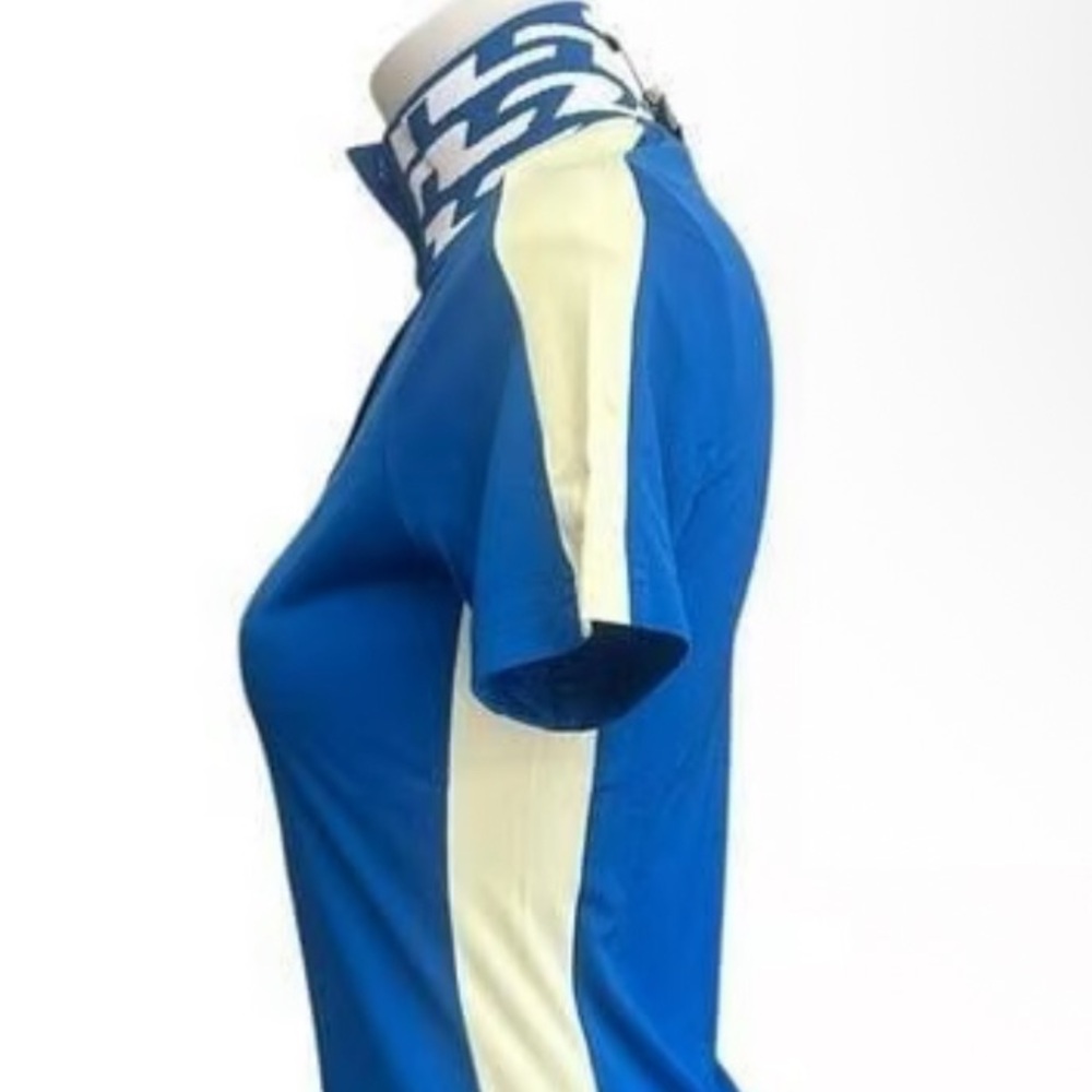 J.Lindeberg Royal Blue Pip Button Golf Shirt